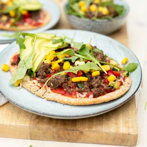 Mexicaans gehakt pizza