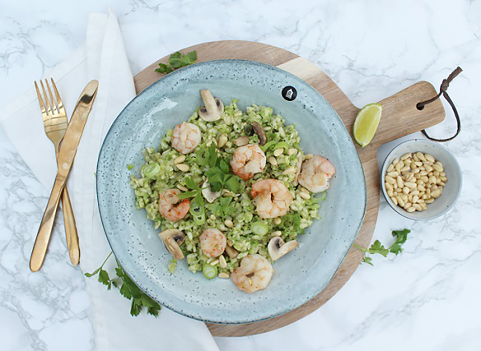 Risotto met garnalen