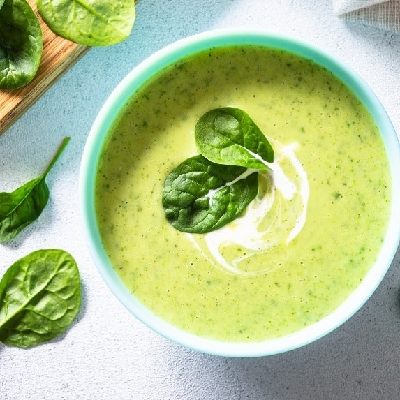 Broccoli courgette soep