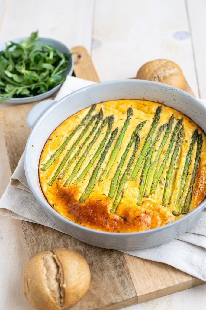 Frittata met groene asperges 