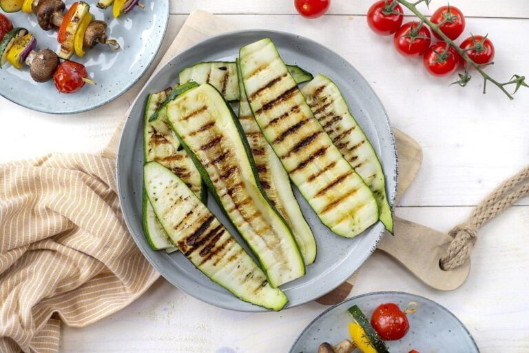 grilde courgette barbeque