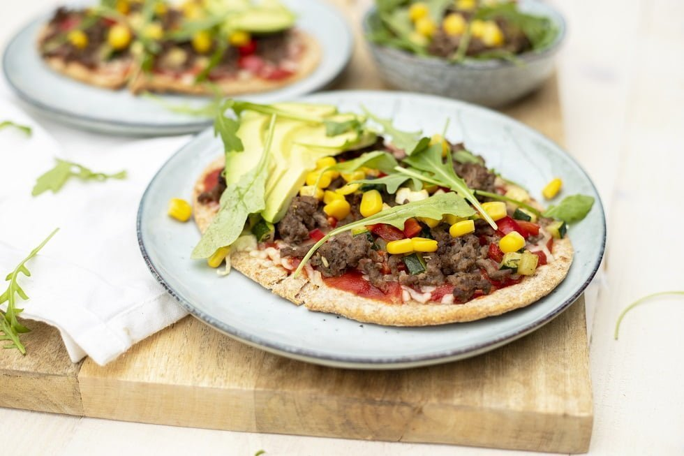 Gehakt pizza
