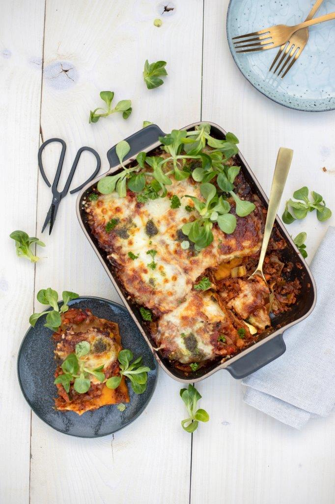 Pompoen lasagne