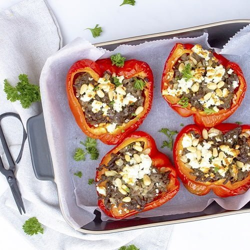 Recept gevulde paprika