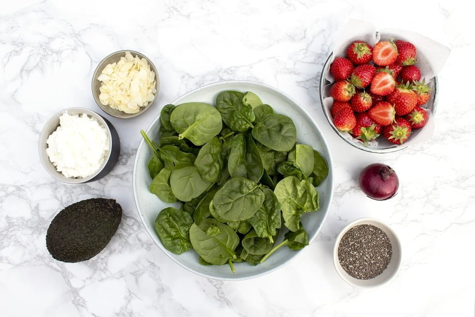 Salade met spinazie