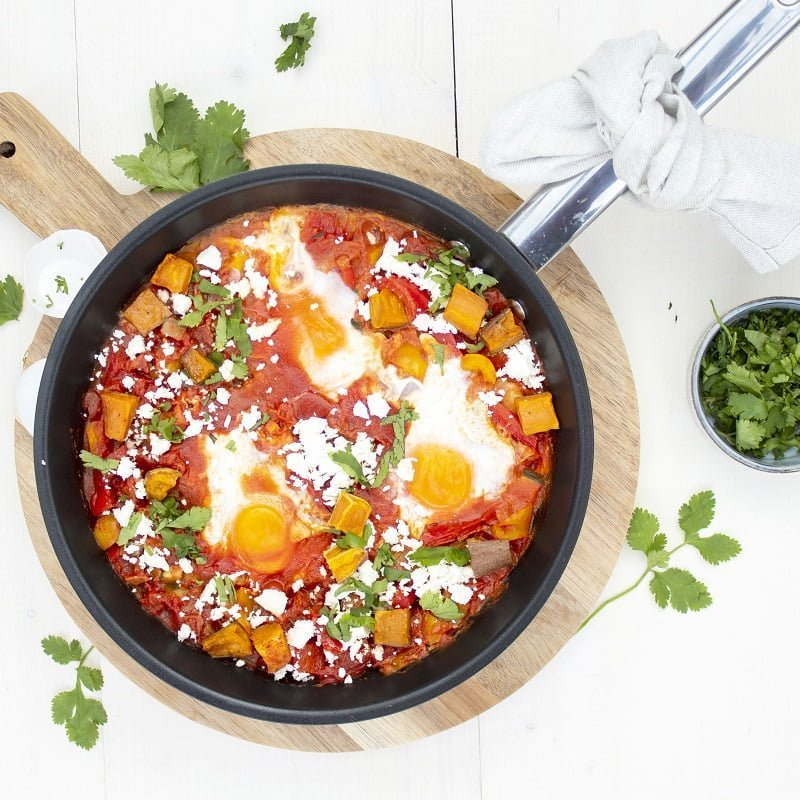 Shakshuka zoete aardappel