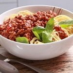 Spaghetti met linzen