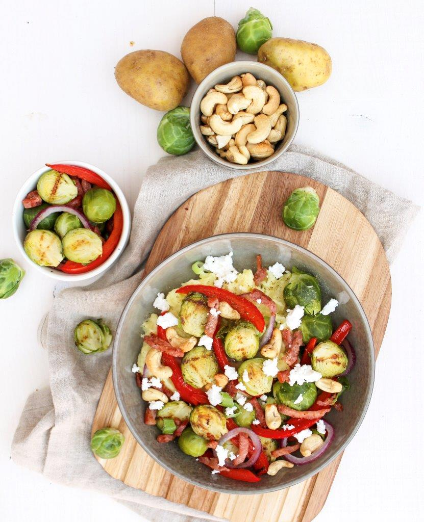 Spruitjes met cashewnoten