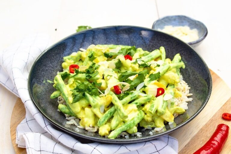 Vegetarische kip kerrie recept met rijst