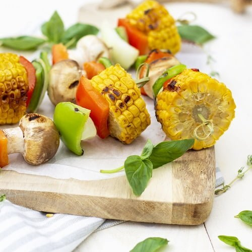 mais spiesjes barbecue